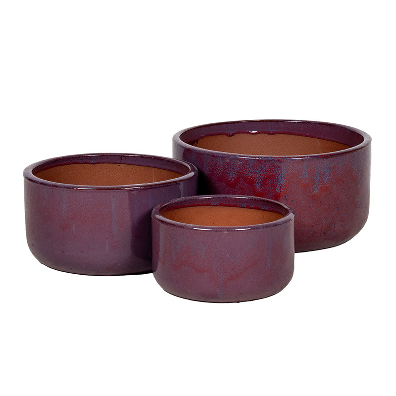 Briggs Cylinder ker&aacute;mia &uuml;ltetőt&aacute;l szett burgundi 24,5x13,5-37x18,5cm S3
