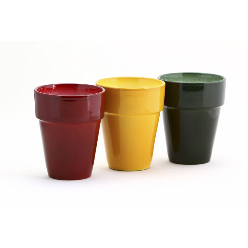 orchidea váza őszi mix 12,5cm bordó-sárga-söétzöld