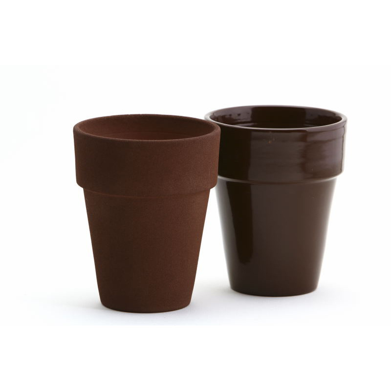 orchidea v&aacute;za barna mix 12,5cm csokol&aacute;d&eacute;-bord&aacute;s barna