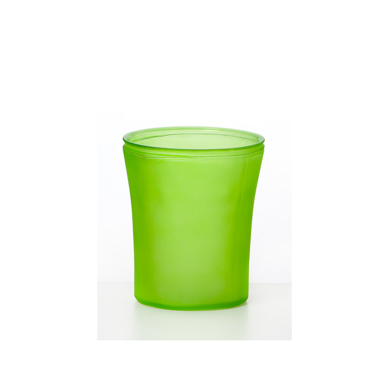 üveg orchidea váza zöld 14x16cm