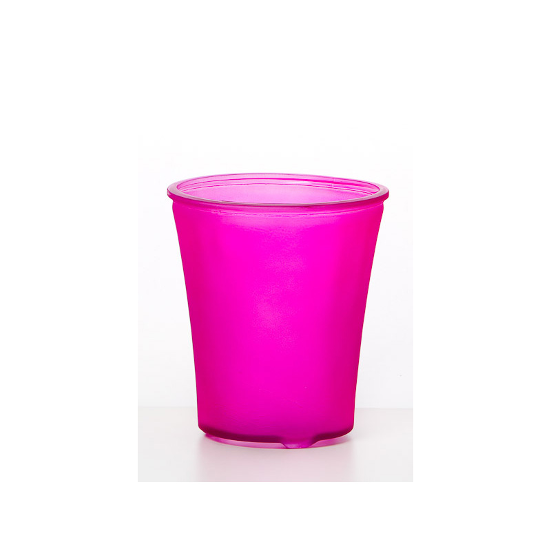 üveg orchidea váza pink 15x17cm