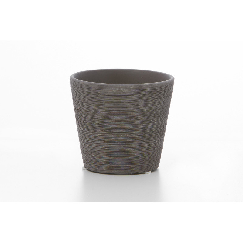 karcos kerámia kaspó antikolt barnás lila 13,5cm