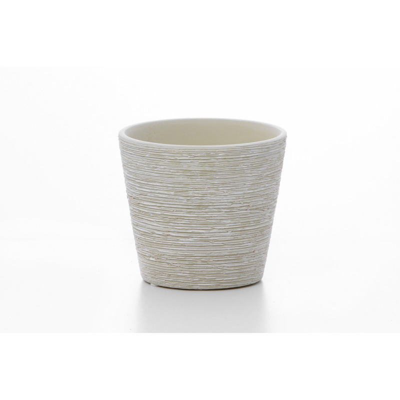 karcos kerámia kaspó homok 13,5cm