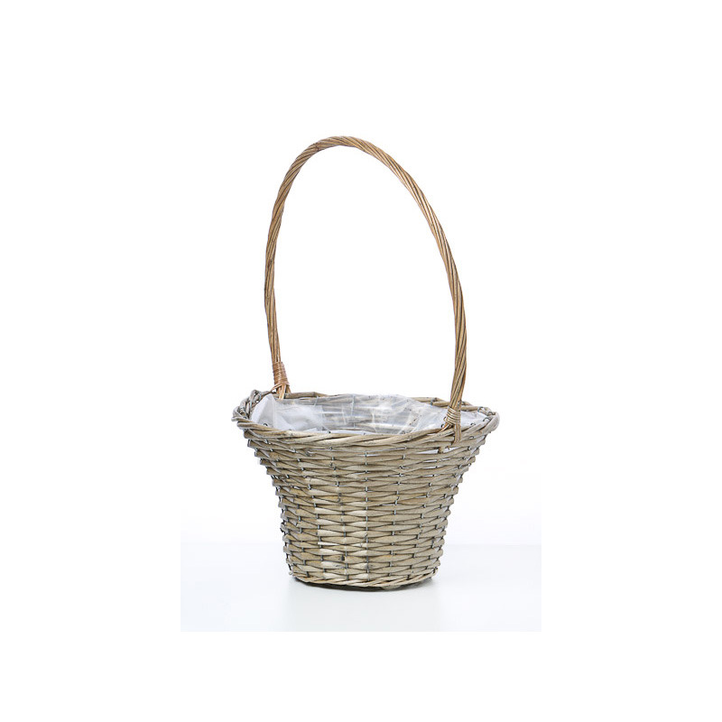hasítottvessző florentin kosár natúr 31x19/51cm