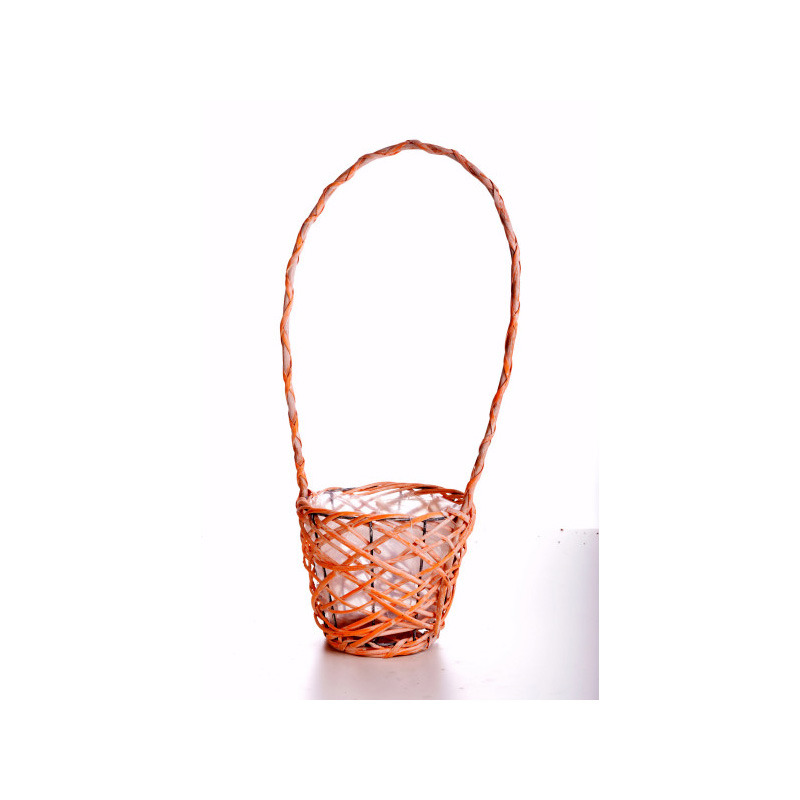 kusza fonású hasított vessző kosár antikolt narancs 18x16/55cm