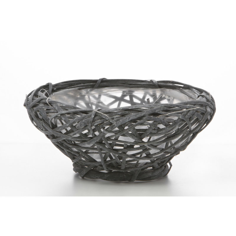 has&iacute;tott vessző t&aacute;l antikolt sz&uuml;rke 27x12cm