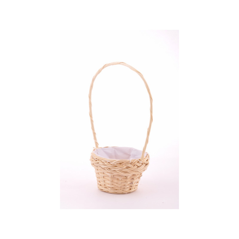 hántolt hasított vessző füles kosár natúr 13x9/30cm