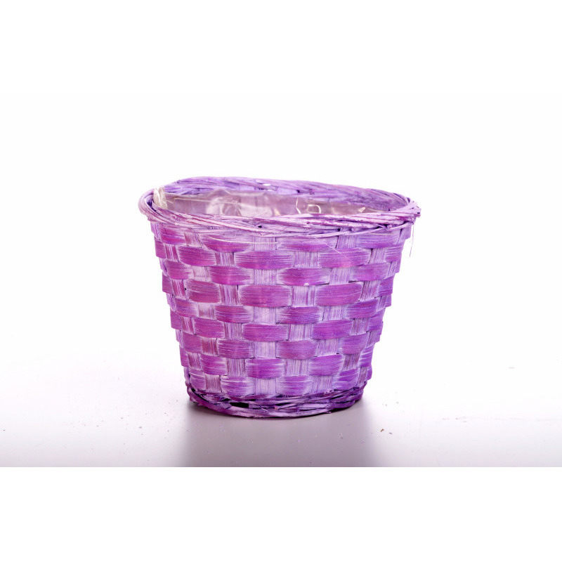 bambusz kaspó antikolt lila 15x11cm
