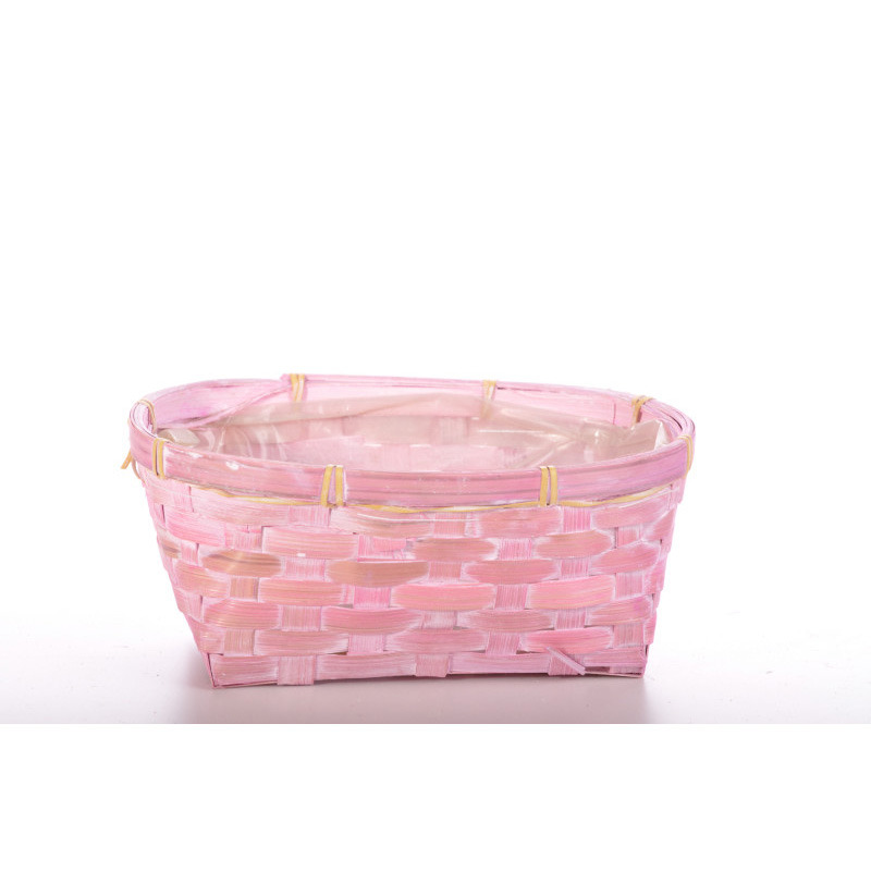 ov&aacute;lis bambusz t&aacute;l antikolt r&oacute;zsasz&iacute;n 22x15x9cm