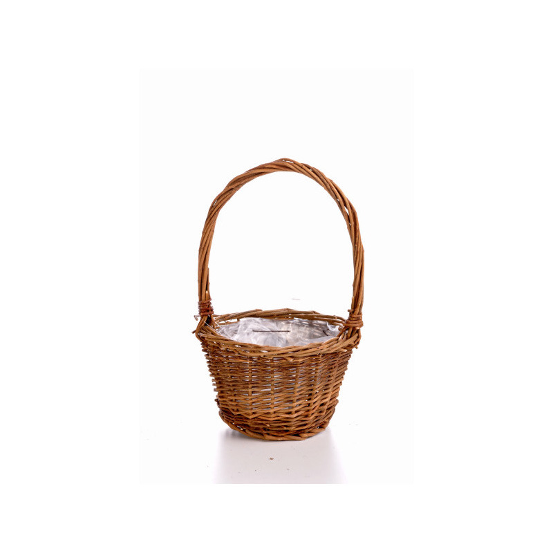 vessző füles kosár natúr 16x11/30cm