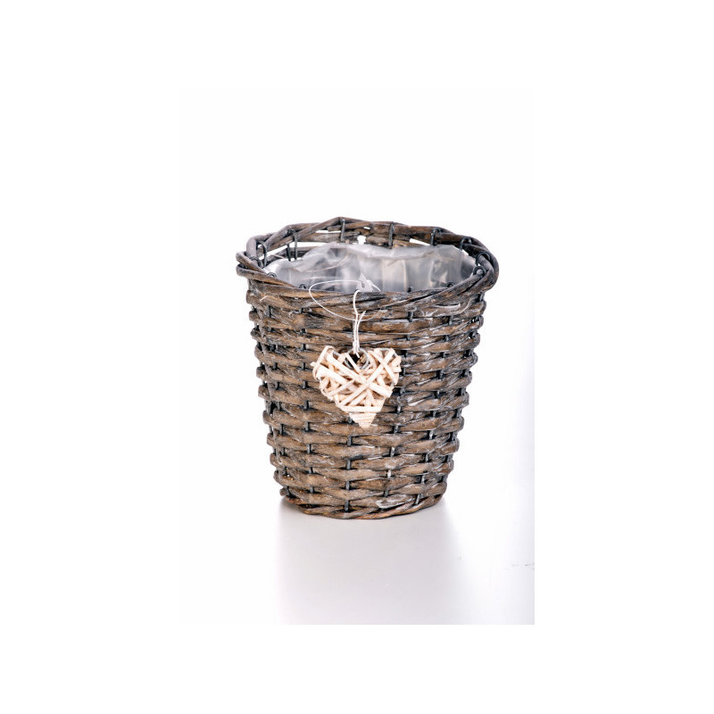 has&iacute;tott vessző magas&iacute;tott kasp&oacute; sz&uuml;rke 15x14,5cm