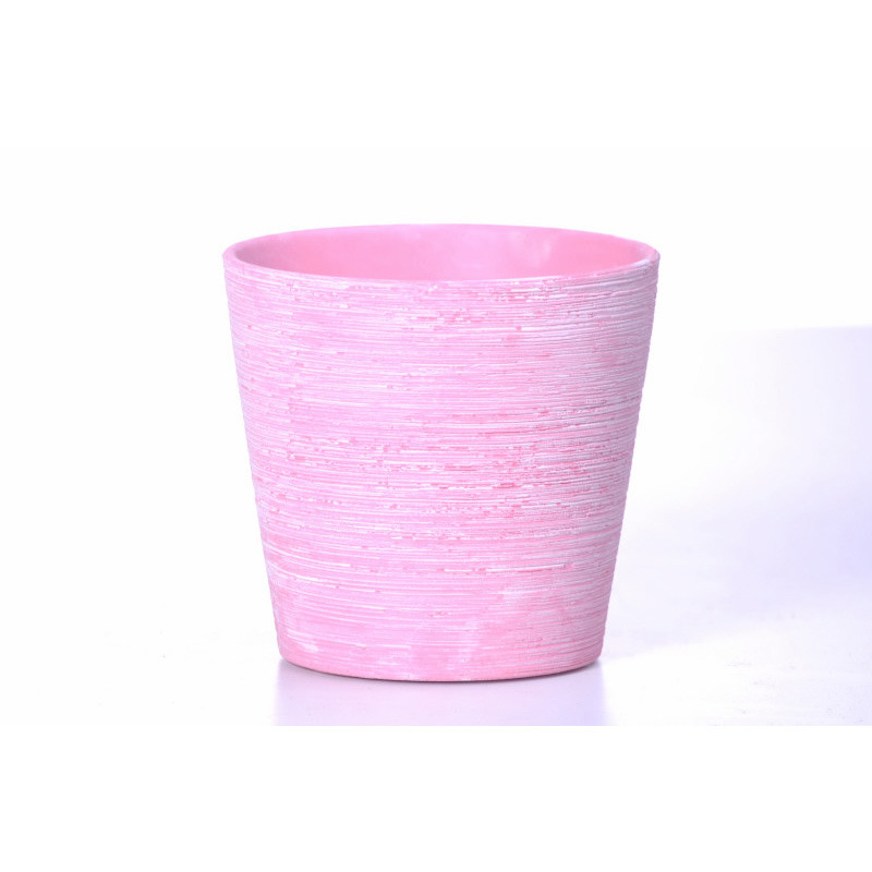 karcos kerámia kaspó antikolt rózsaszín 13,5cm