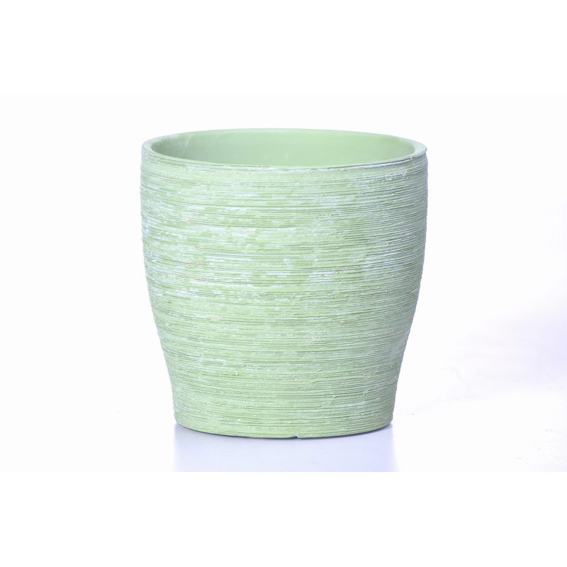 karcos kerámia kaspó antikolt zöld 13,5cm