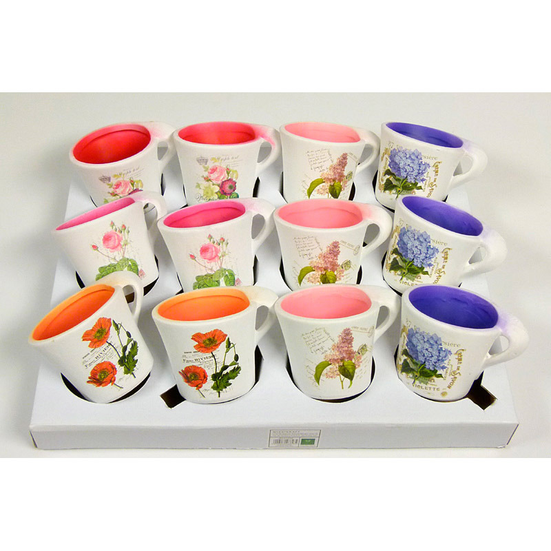 vir&aacute;gmint&aacute;s ker&aacute;mia kancs&oacute; 7,5x6,5cm