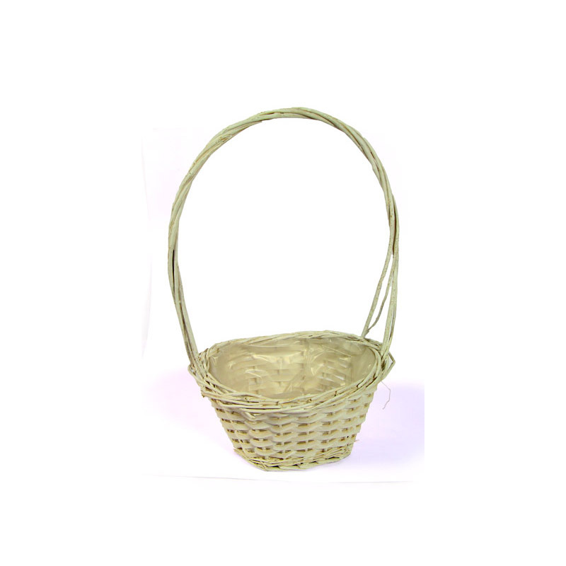 ov&aacute;lis has&iacute;tott fa f&uuml;les kos&aacute;r feh&eacute;r 23x18x11/40cm