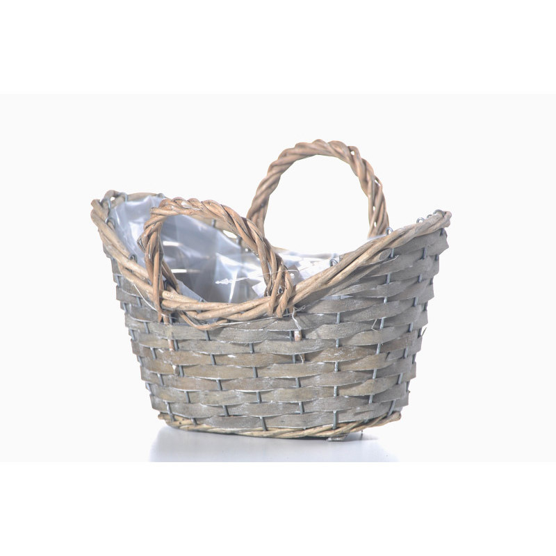 ov&aacute;lis has&iacute;tott fa ridik&uuml;l 2 f&uuml;llel sz&uuml;rke 26x16x10/13/17cm