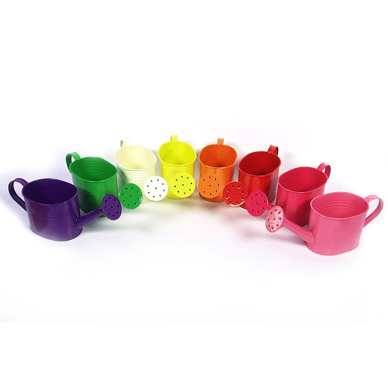 ovális cink kanna mix 25/12x 8,5x9cm ciklámen-narancs-zöld-vajszín sárga-piros-lila-rózsaszín