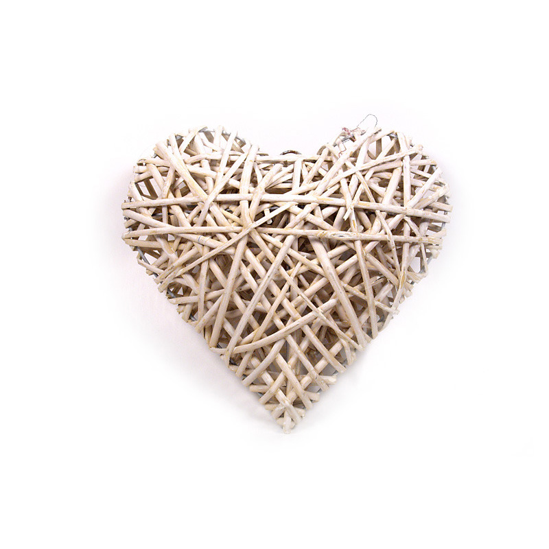 has&iacute;tott vessző sz&iacute;v feh&eacute;r 16x13cm