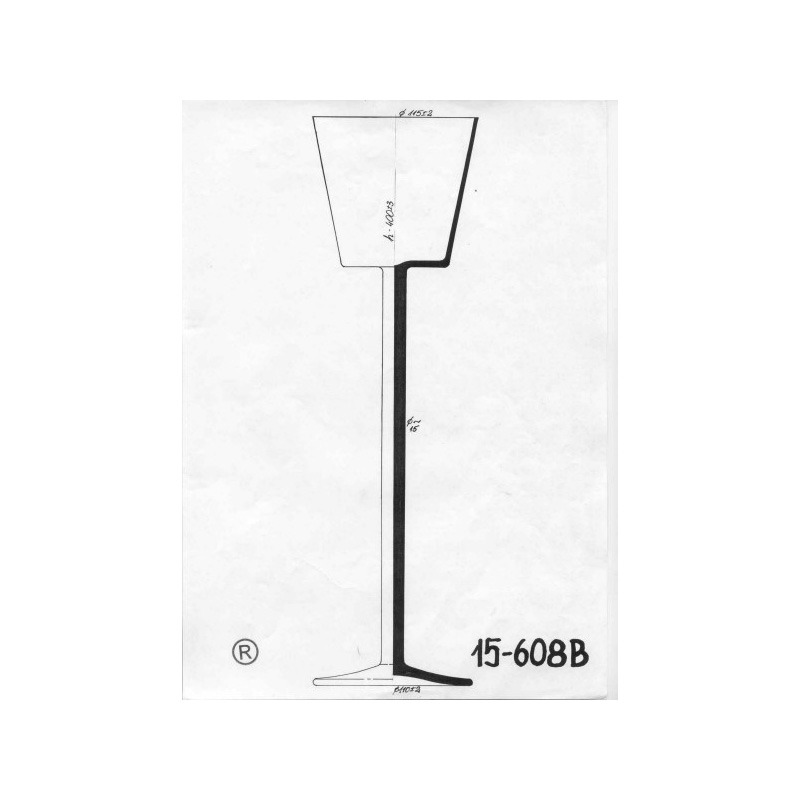 dekorációs talpas üveg pohár 11,5x40cm