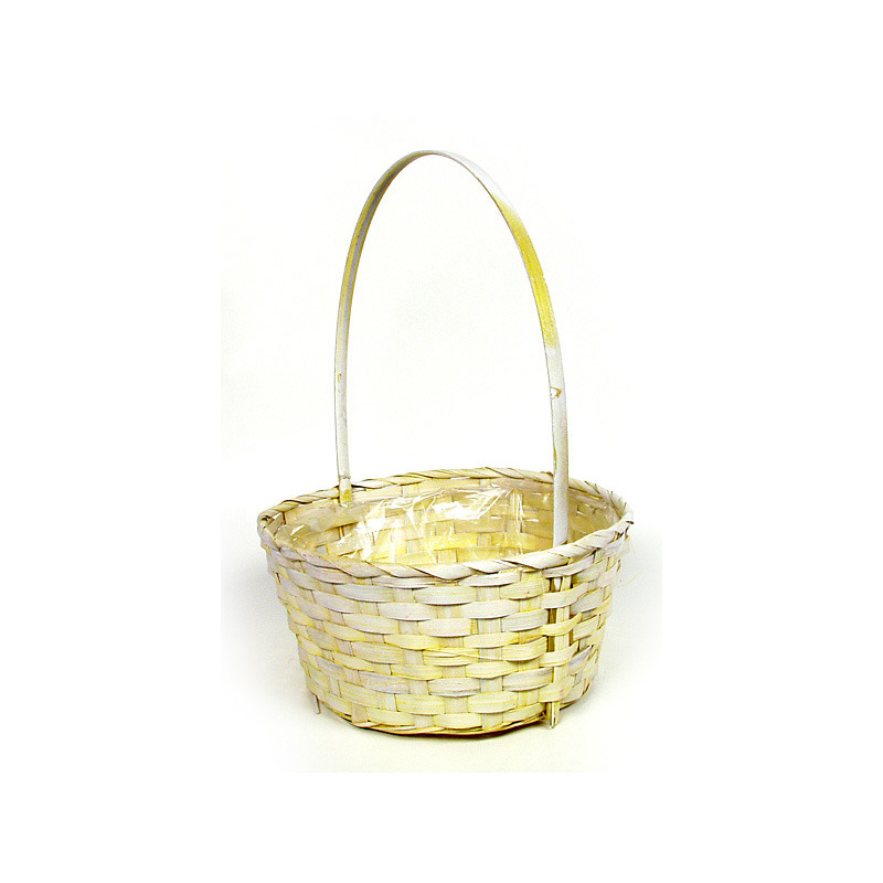 antikolt bambusz tál füllel antikolt sárga 19x10,5/33cm