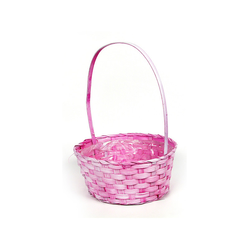 antikolt bambusz tál füllel antikolt pink 19x10,5/33cm