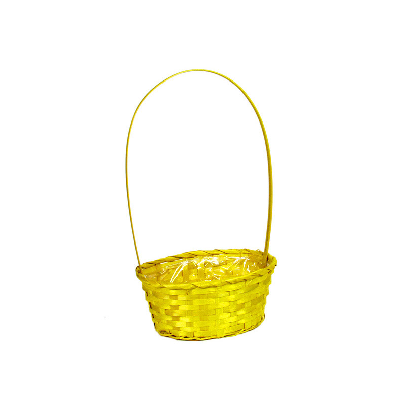 ov&aacute;lis bambusz t&aacute;l f&uuml;llel s&aacute;rga 23x17x10,5/42cm