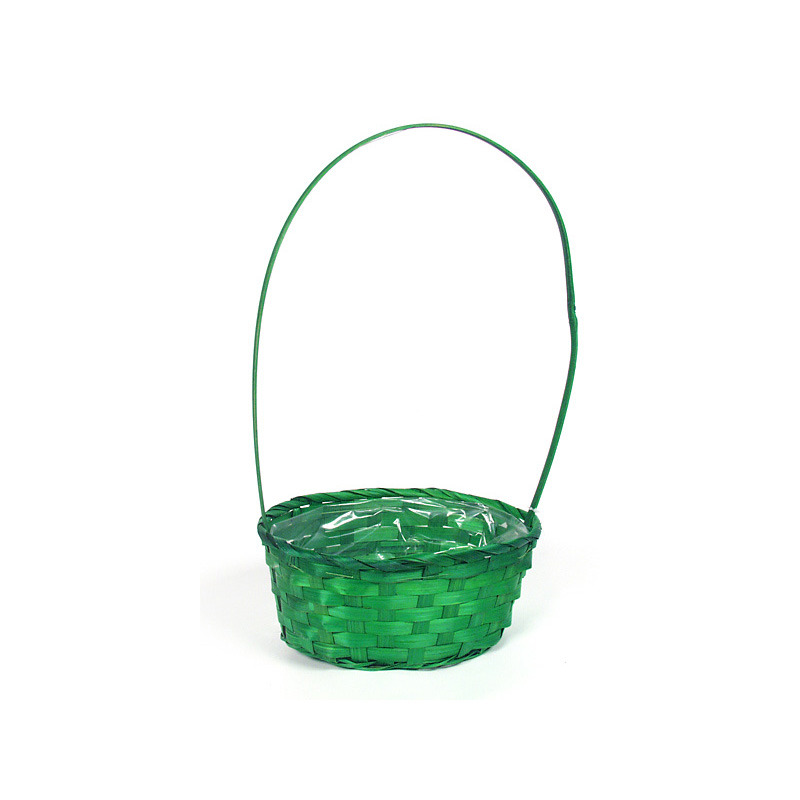 ov&aacute;lis bambusz t&aacute;l f&uuml;llel z&ouml;ld 23x17x10,5/42cm