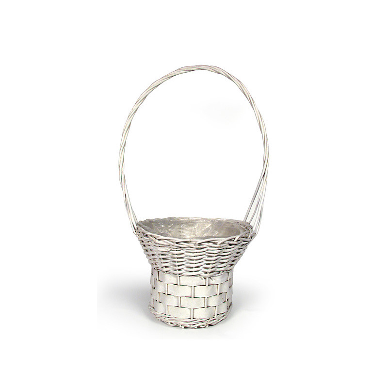 has&iacute;tott vessző &eacute;s has&iacute;tott fa f&uuml;les kos&aacute;r feh&eacute;r 35x27/77