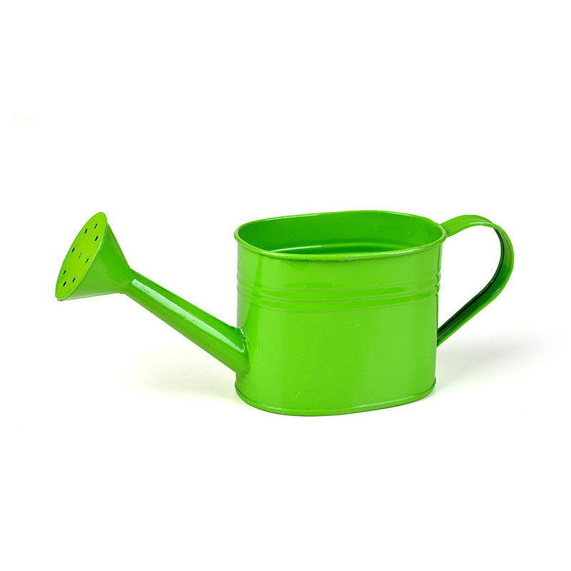 ovális cink kanna zöld 35/16,5x11,5x11cm