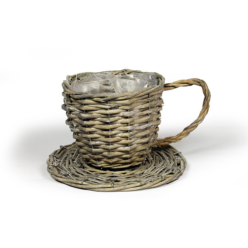 has&iacute;tott vessző cs&eacute;sze t&aacute;llal sz&uuml;rke 24/14x14cm