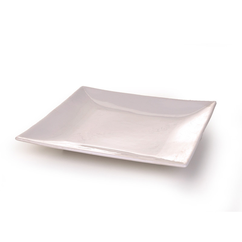 négyzet alakú porcelán tál fehér 24,8x24,8x3cm