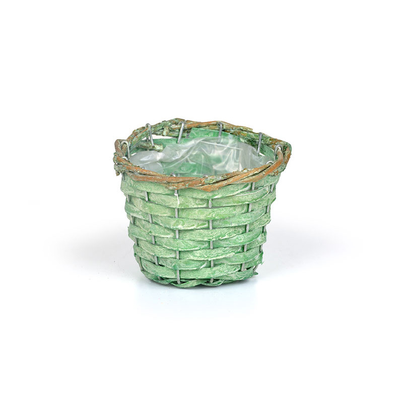 has&iacute;tott fa kasp&oacute; nat&uacute;r vessző peremmel antikolt z&ouml;ld 11,5x9cm