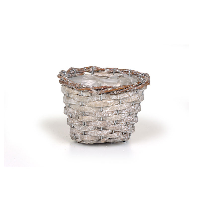 has&iacute;tott fa kasp&oacute; nat&uacute;r vessző peremmel antikolt barna 11,5x9cm