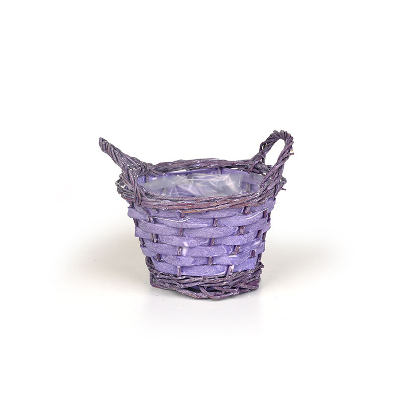 has&iacute;tott fa &eacute;s nat&uacute;r vessző kasp&oacute; k&eacute;t f&uuml;llel antikolt lila 12x7,5cm