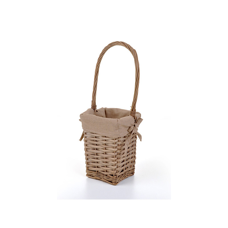 szögletes hasított vessző bortartó antikolt barna 14,5x13,5x19/38cm