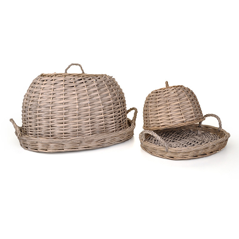 ov&aacute;lis vessző t&aacute;l szett has&iacute;tott vessző fedővel sz&uuml;rke 45,5x35x26cm S/2