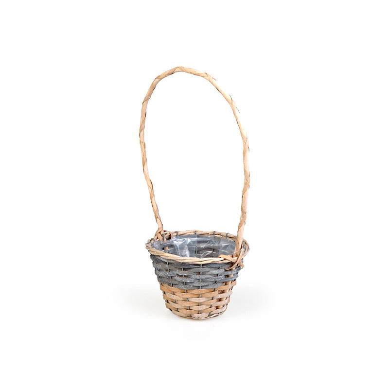 has&iacute;tott fa f&uuml;les kos&aacute;r nat&uacute;r-sz&uuml;rke 17,5x12,5/43cm