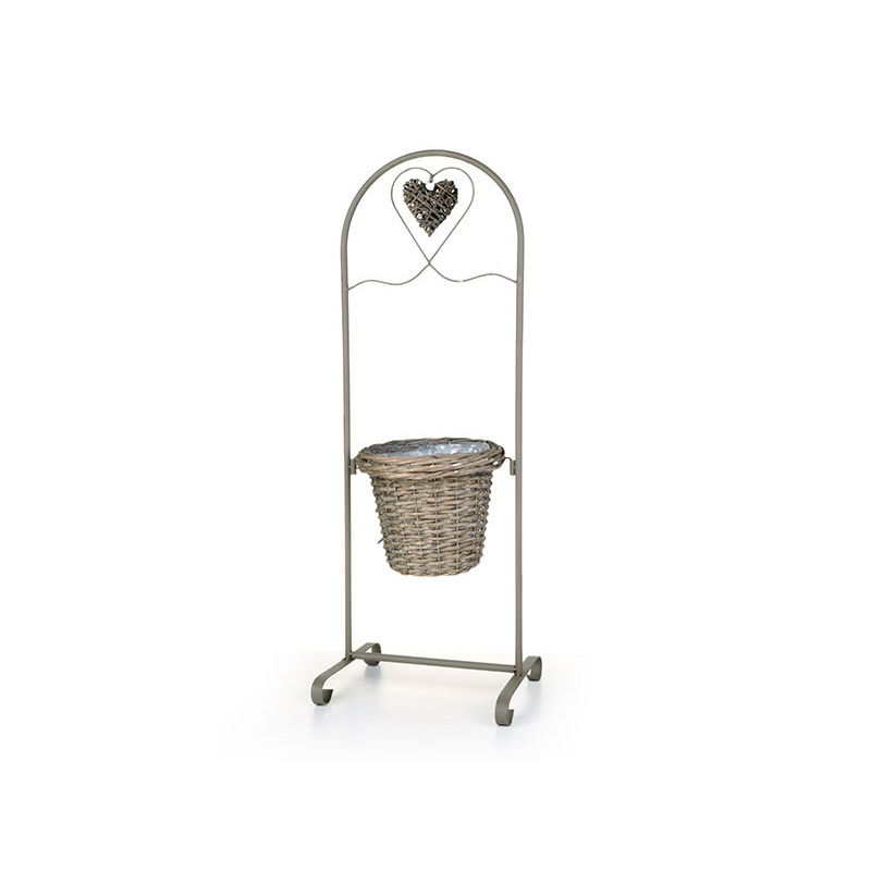 vastagperemes has&iacute;tott fa kasp&oacute; sz&iacute;ves &aacute;llv&aacute;nnyal sz&uuml;rke 25x21/90cm