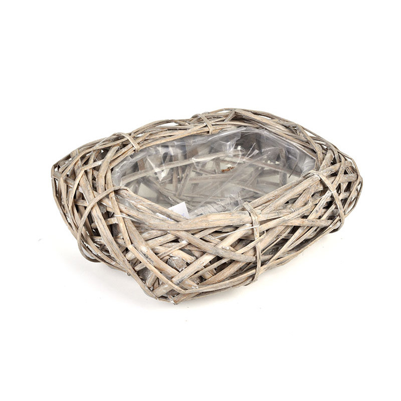 sz&ouml;gletes has&iacute;tott vessző &uuml;ltető t&aacute;l sz&uuml;rke 29x21x8cm