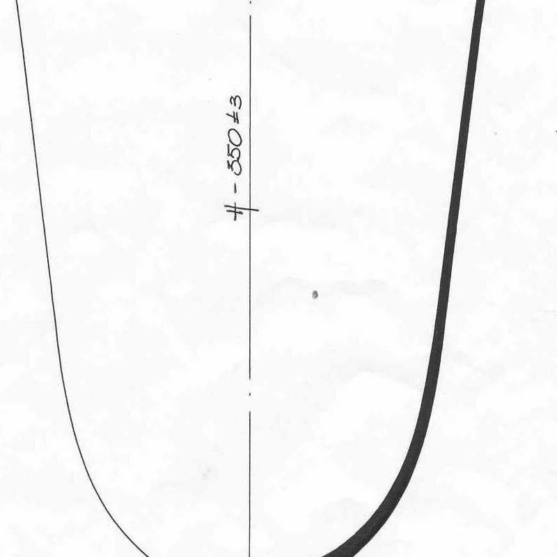 talpas üveg kehely 20,5x35cm