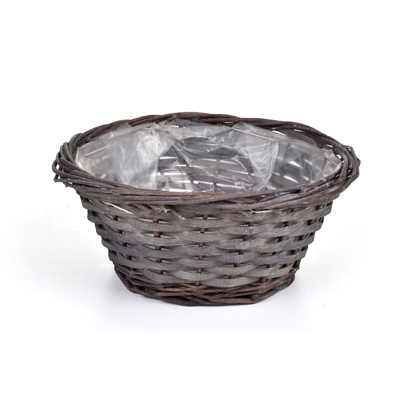 vesszőperemes has&iacute;tott fa t&aacute;l sz&uuml;rke 19x8cm