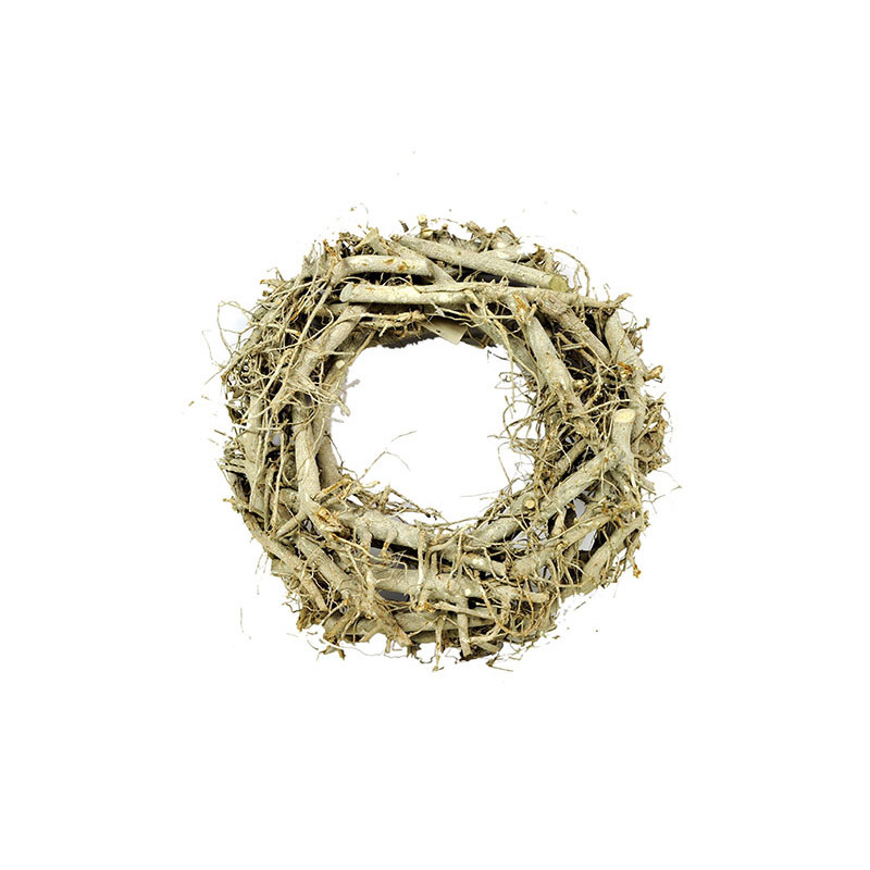 apr&iacute;tott fa koszor&uacute; vesszővel 32x9cm