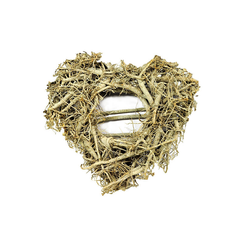 apr&iacute;tott fa sz&iacute;v vesszővel sz&uuml;rke 40x40x10cm