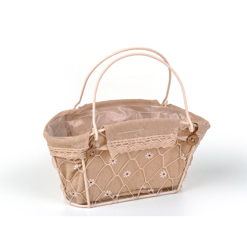 dr&oacute;th&aacute;l&oacute;s mini ridik&uuml;l textil b&eacute;l&eacute;ssel kr&eacute;m/drapp 20,5x8,5x8,5/15cm