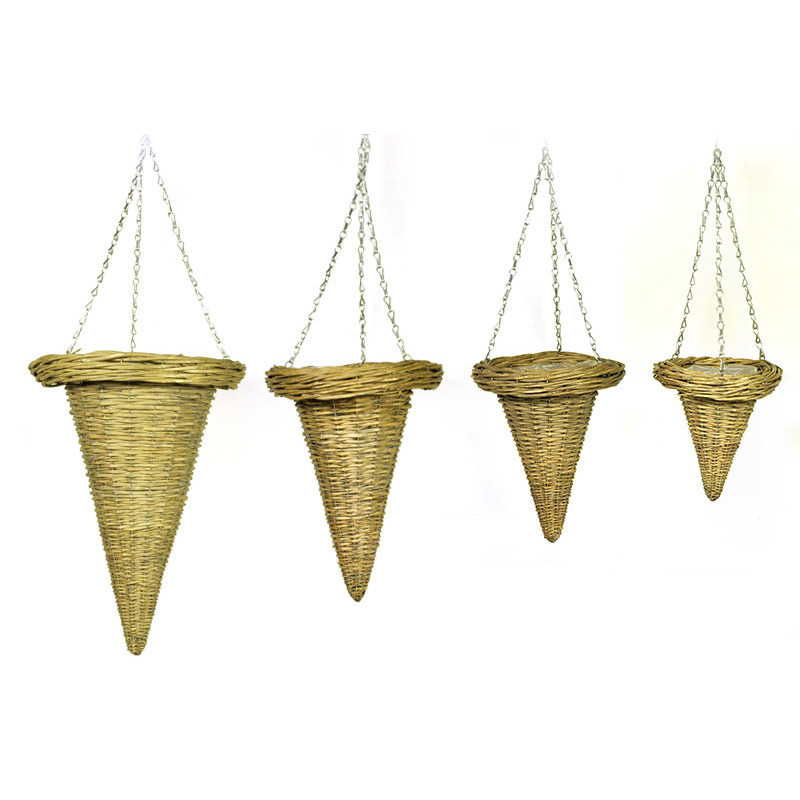 vastagperemes vessző fali kúp szett szürke 35x48cm S/4