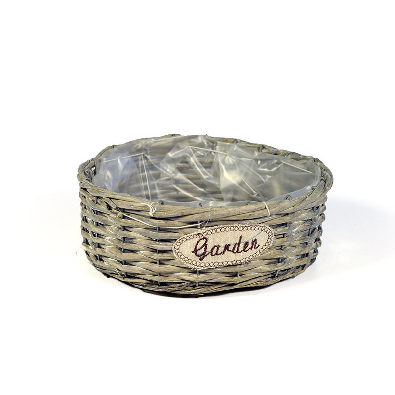 has&iacute;tott vessző t&aacute;l garden felirattal sz&uuml;rke 24x9cm