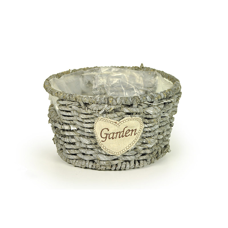 gy&ouml;k&eacute;r t&aacute;l garden felirattal sz&uuml;rke 22x13cm