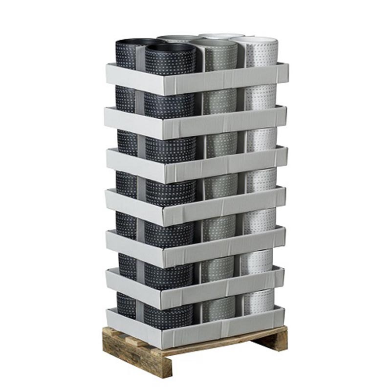 Wales kerámia kaspó fekete-szürke-fehér mix raklap 16x14cm - 42db