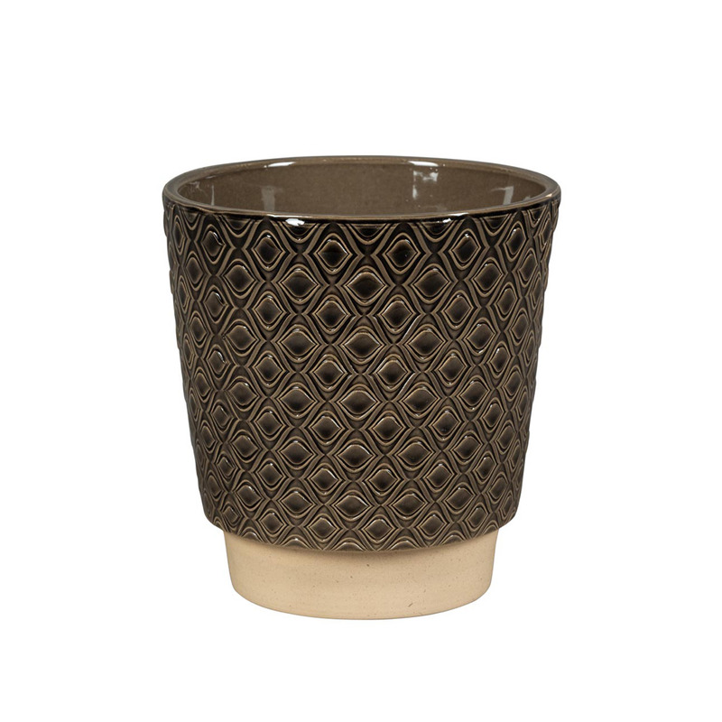 Odense Eye ker&aacute;mia orchidea kasp&oacute; sz&uuml;rk&eacute;s fekete 15x15,5cm