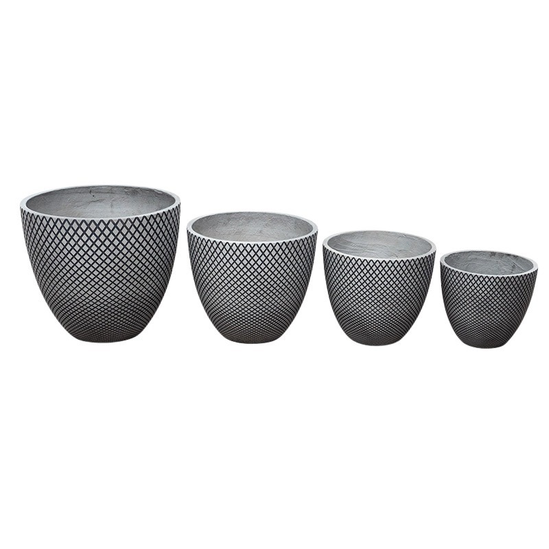 Madison Classic kompozit kasp&oacute; szett fekete-vil&aacute;gossz&uuml;rke 27x24-44x39cm S/4